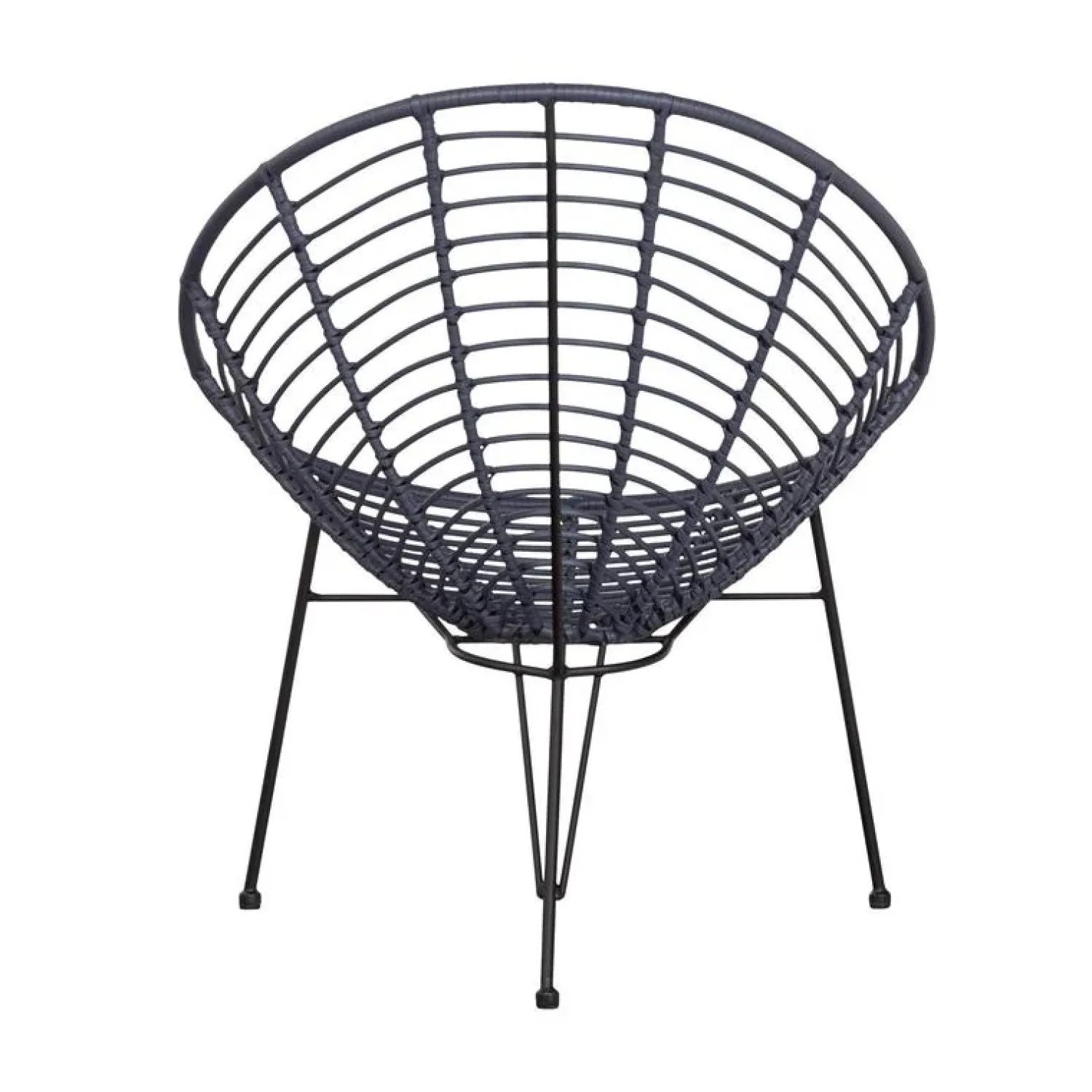 WOOOD Tuinstoelen|Jane Loungestoel tuin inkt