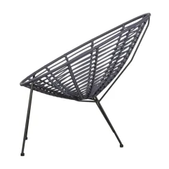 WOOOD Tuinstoelen|Jane Loungestoel tuin inkt