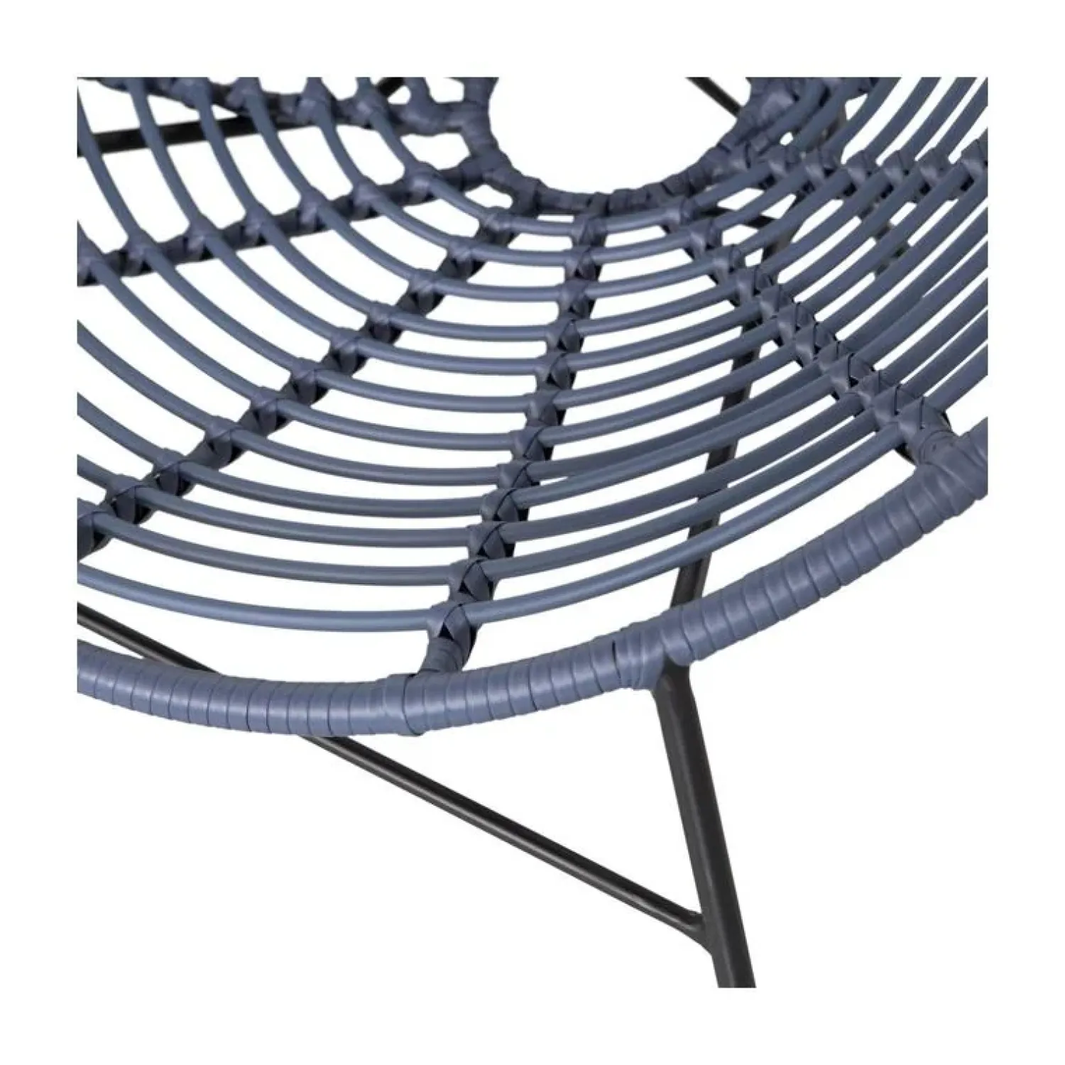 WOOOD Tuinstoelen|Jane Loungestoel tuin inkt