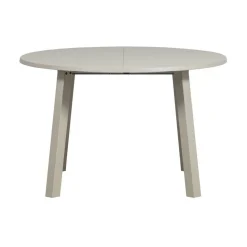 WOOOD Eettafels|Janne Uitschuifbare eettafel rond eiken dakargrau 120/160/200cm