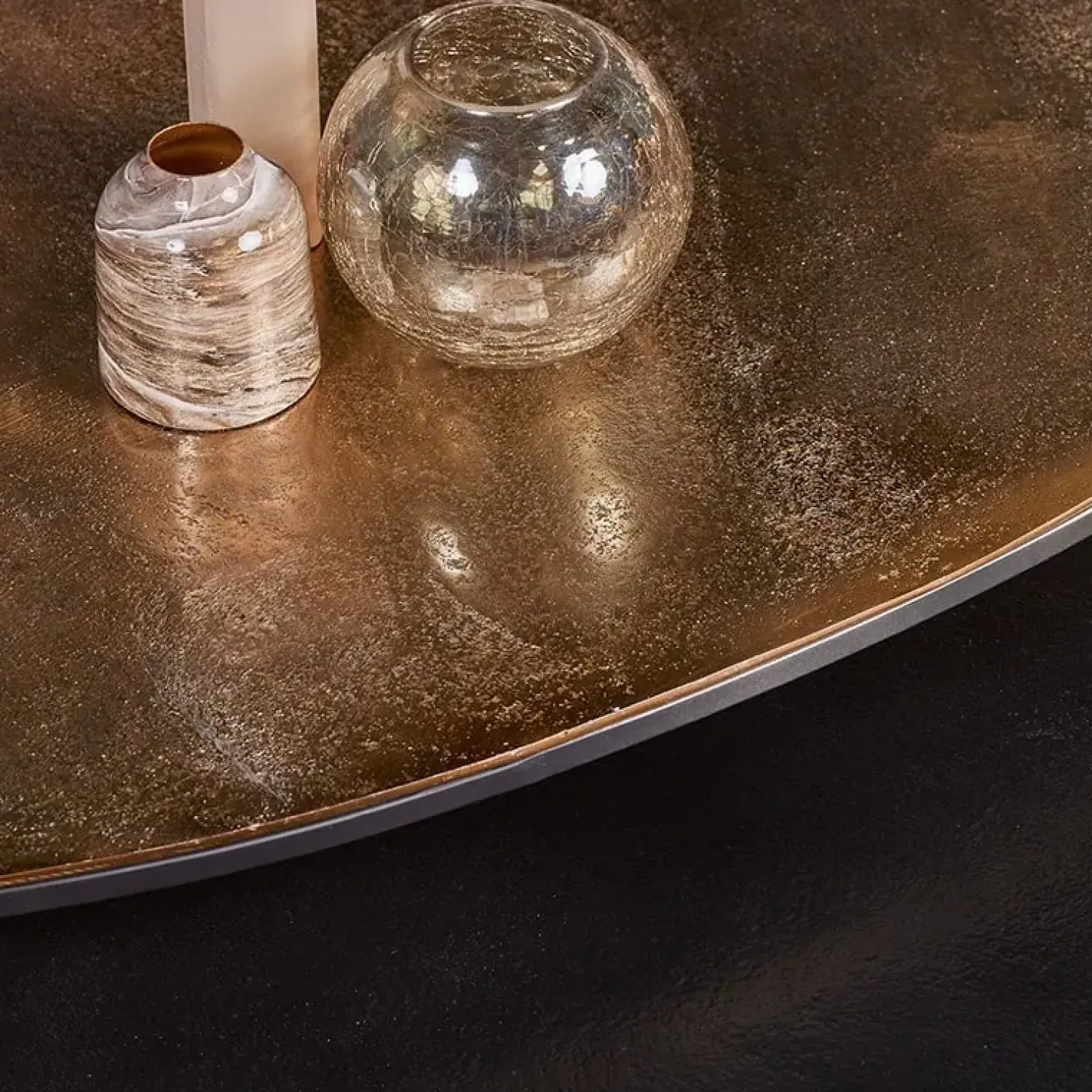 Furndea Salontafels|Jardin salontafelset van 2 Goud Zwart