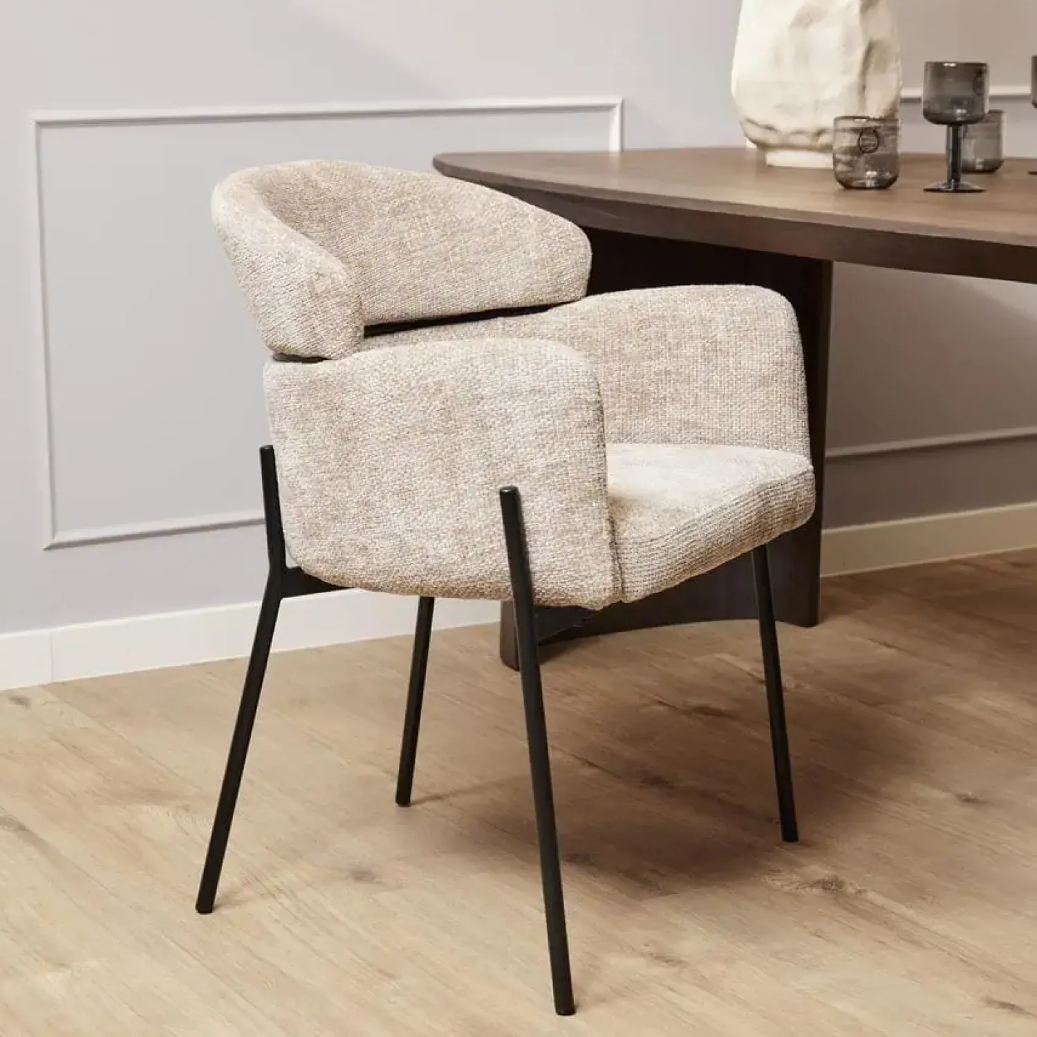 Furndea Eetkamerstoelen|Jarvis Eetkamerstoel Beige