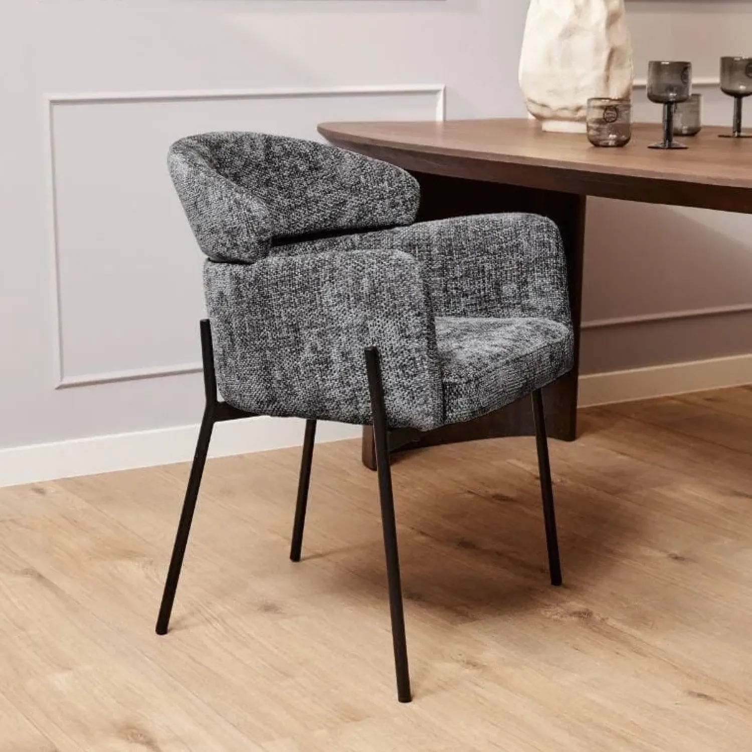 Furndea Eetkamerstoelen|Jarvis Eetkamerstoel Grijs