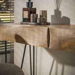Kalfort Sidetables|Jasmina Sidetable 2 lades Mangohout 120cm
