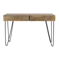 Kalfort Sidetables|Jasmina Sidetable 2 lades Mangohout 120cm