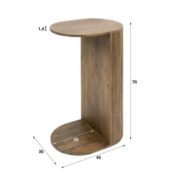 Kalfort Bijzettafels|Jean Bijzettafel Mangohout 35cm