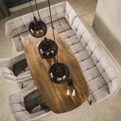 Kalfort Eettafels|Jean Eettafel Deens ovaal Mangohout 180cm