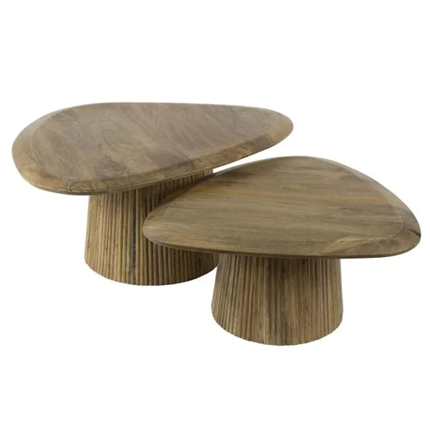 Kalfort Salontafels|Jean Salontafel set van 2 driehoekig Mangohout