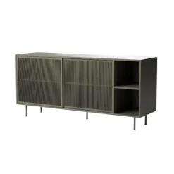 LykkeHome Dressoirs|Industriele Kasten|Jeep Dressoir Olijfgroen 160cm