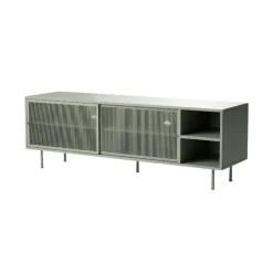 LykkeHome Industriele Kasten|Tv Meubels|Jeep Tv meubel Groen 160cm