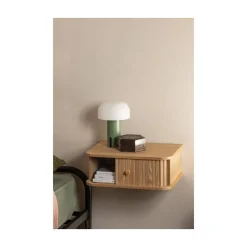 WOOOD Nachtkastjes|Industriele Kasten|Jena Hangend nachtkastje links/rechts MDF/grenen naturel 40cm