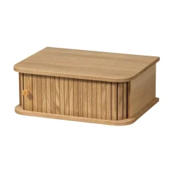 WOOOD Nachtkastjes|Industriele Kasten|Jena Hangend nachtkastje links/rechts MDF/grenen naturel 40cm