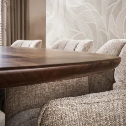 Kalfort Eettafels|Jennie Eettafel deens ovaal Bruin 215cm