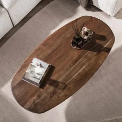 Kalfort Salontafels|Jennie Salontafel deens ovaal Bruin 135cm