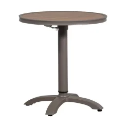 WOOOD Tuintafels|Jeppe Hoogte verstelbare bartafel tuin aluminium bruin/grijs 70cm