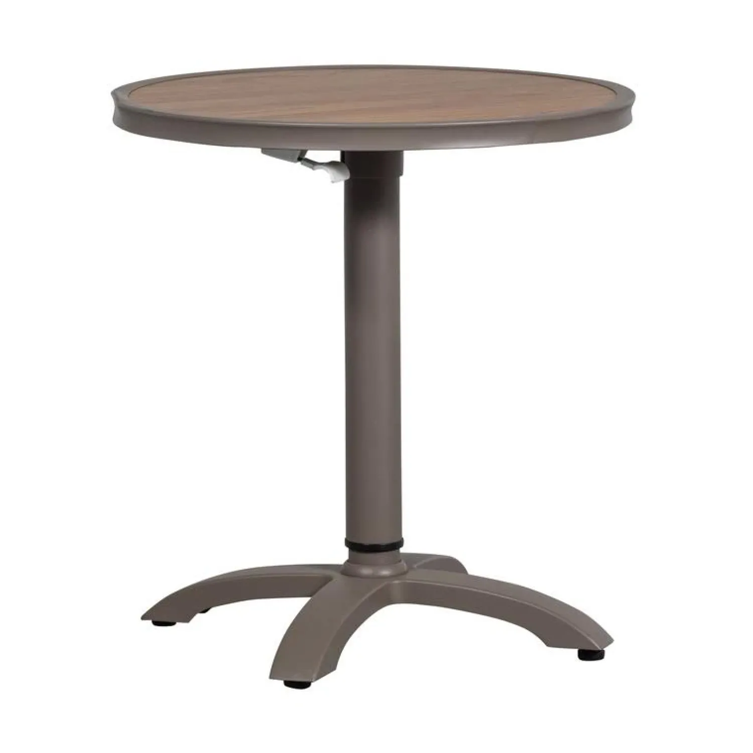 WOOOD Tuintafels|Jeppe Hoogte verstelbare bartafel tuin aluminium bruin/grijs 70cm
