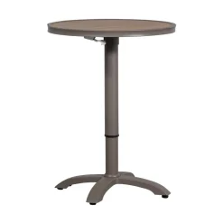 WOOOD Tuintafels|Jeppe Hoogte verstelbare bartafel tuin aluminium bruin/grijs 70cm