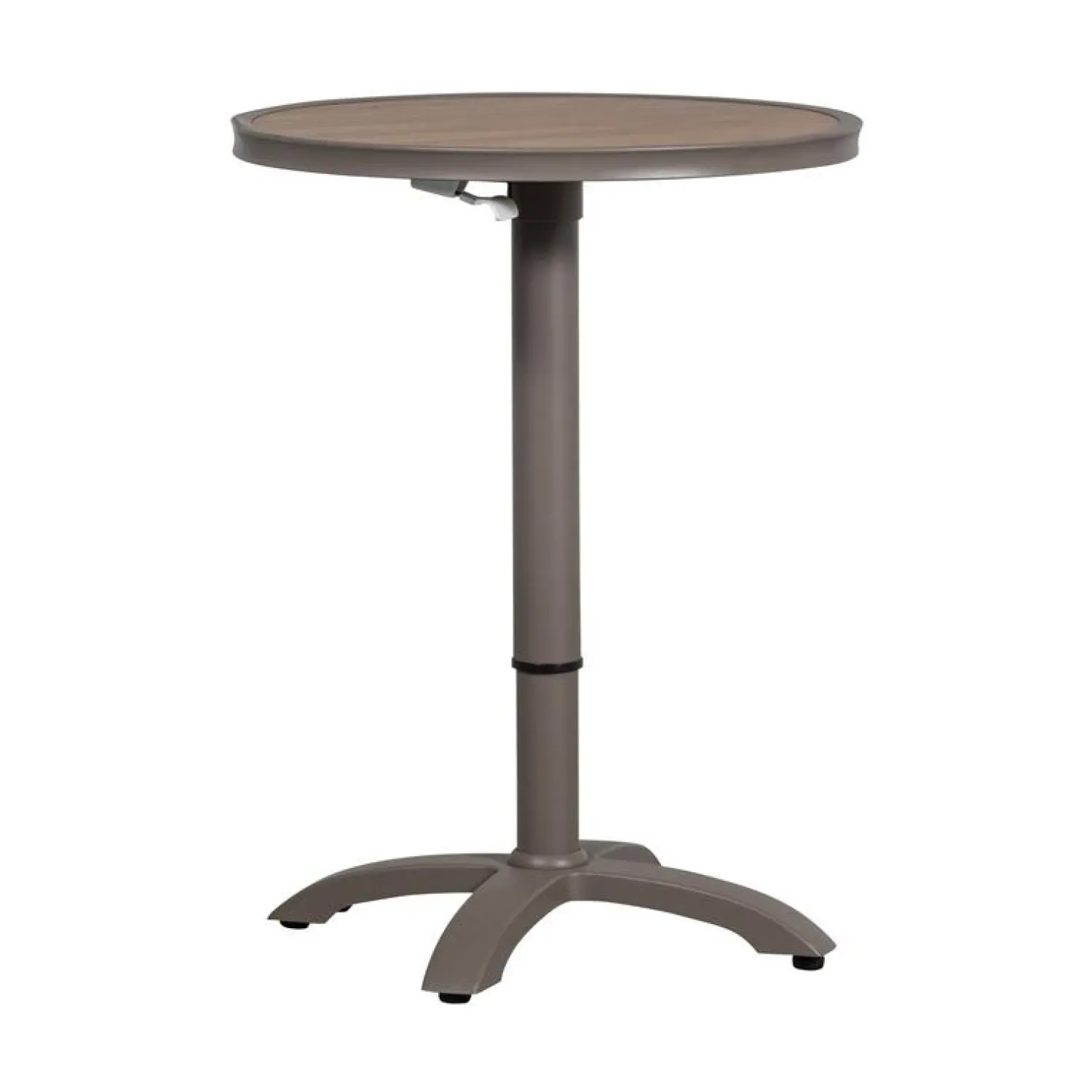 WOOOD Tuintafels|Jeppe Hoogte verstelbare bartafel tuin aluminium bruin/grijs 70cm