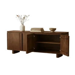 Vane Living Dressoirs|Industriele Kasten|Jessy Dressoir Walnoot 200cm