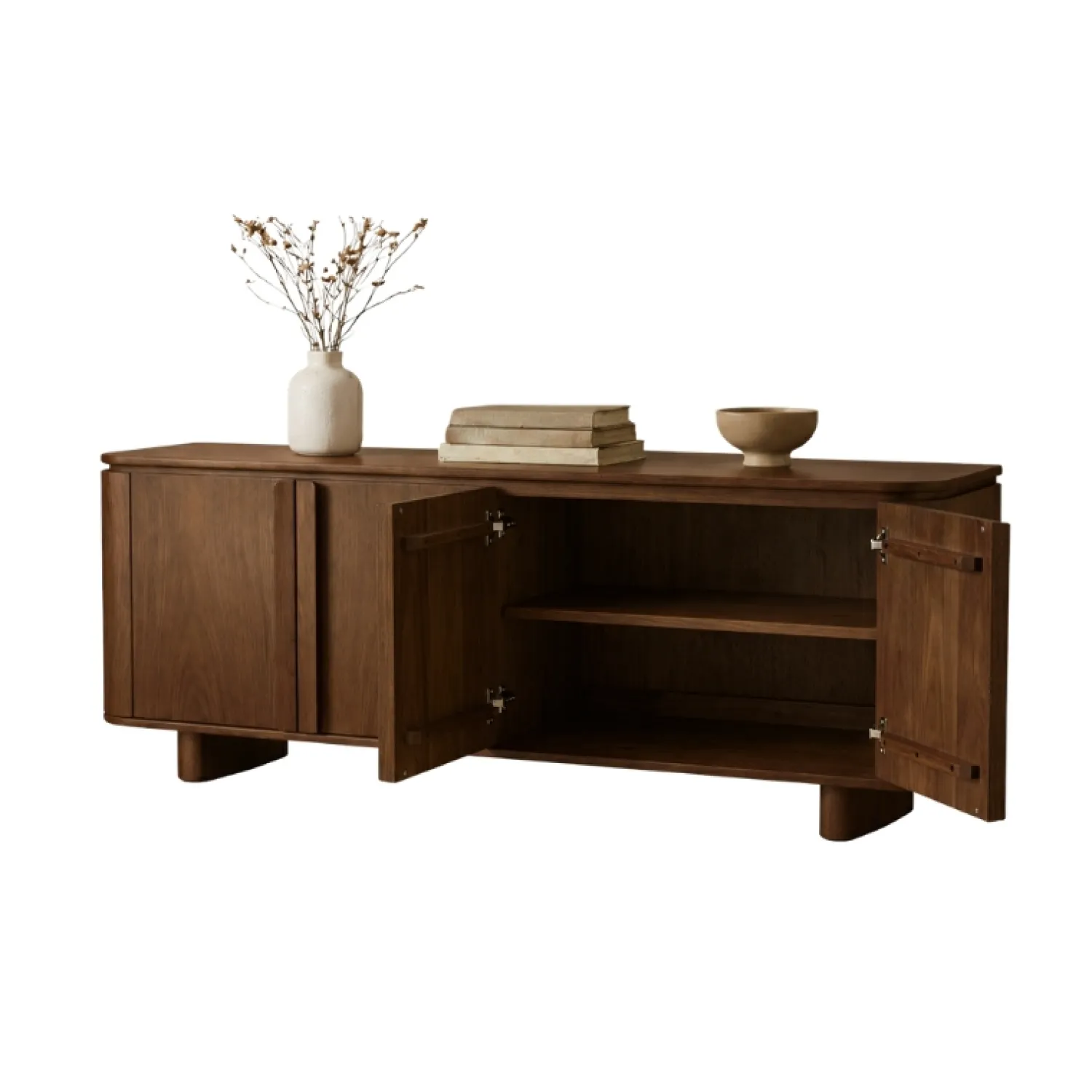 Vane Living Dressoirs|Industriele Kasten|Jessy Dressoir Walnoot 200cm
