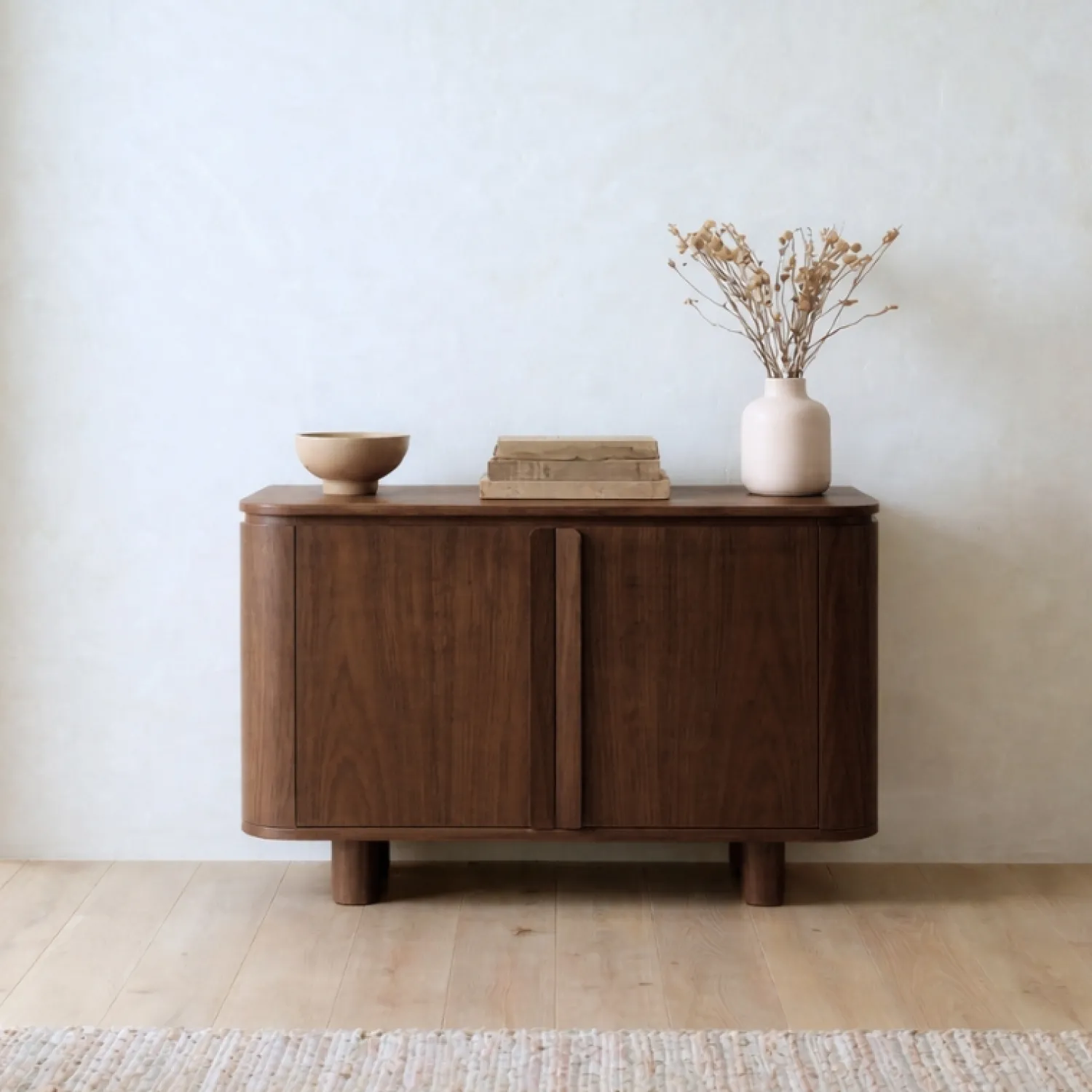 Vane Living Dressoirs|Industriele Kasten|Jessy Smal Dressoir Walnoot 100cm