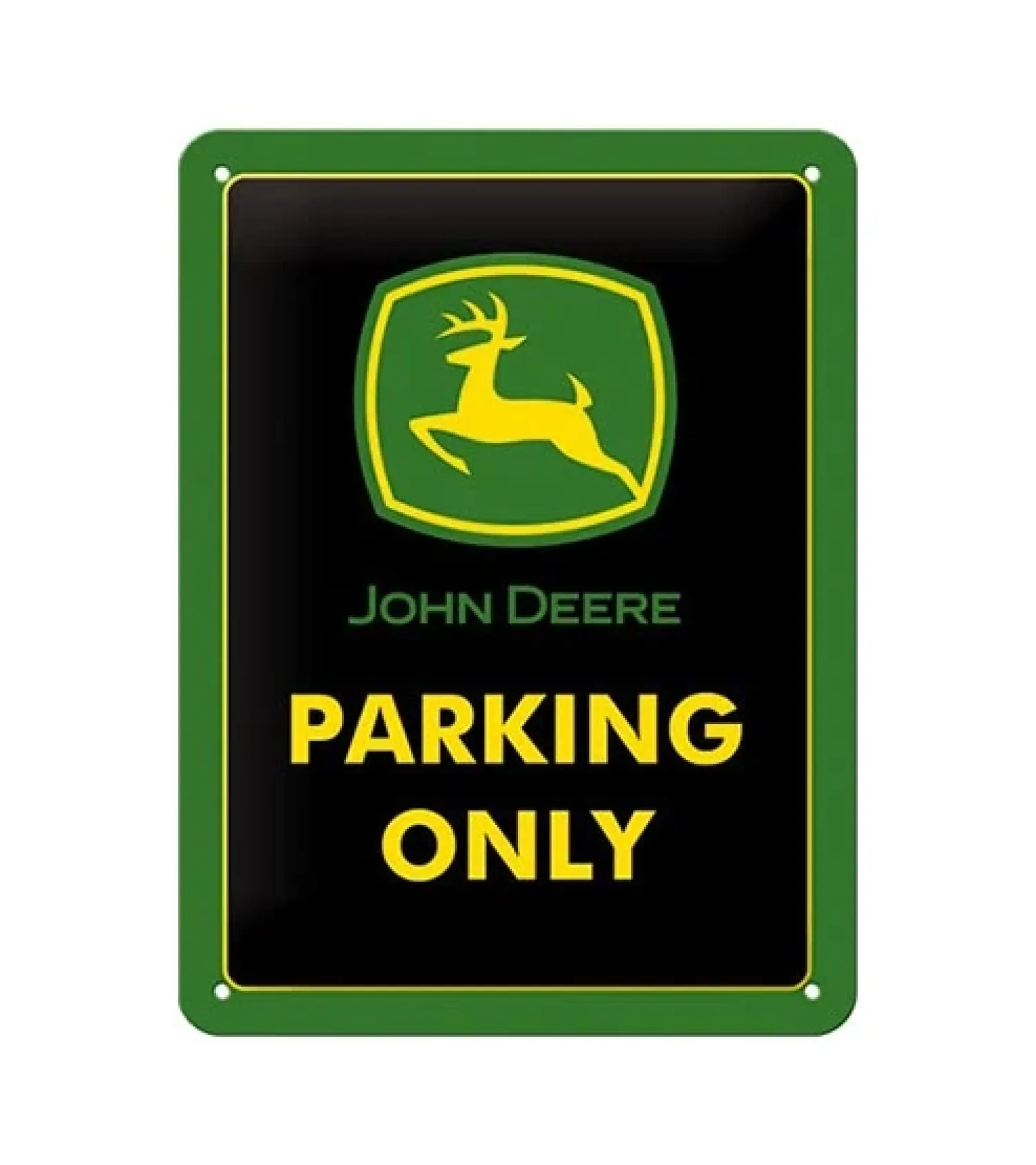 Metal Signs Metalen Borden|John Deere logo parking only - metalen bord