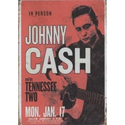 Cavetown Metalen Borden|Johnny Cash in person - metalen bord