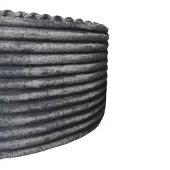 Furndea Hockers|Jonah Hocker Antraciet Ribstof 60cm