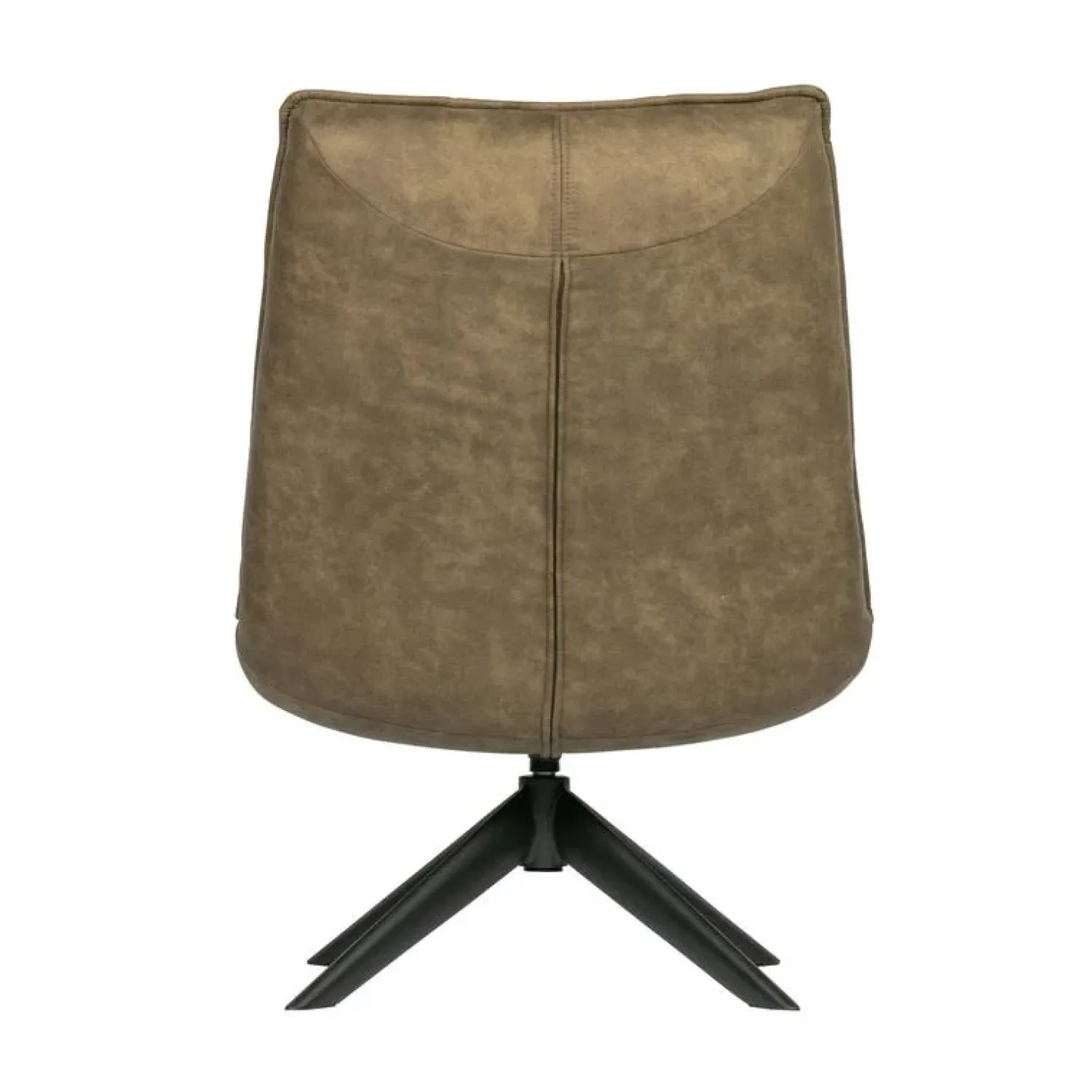 WOOOD Fauteuils|Jouke Draaifauteuil leerlook groen