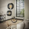 Kalfort Hanglampen|Juno 3-lichts Hanglamp Charcoal