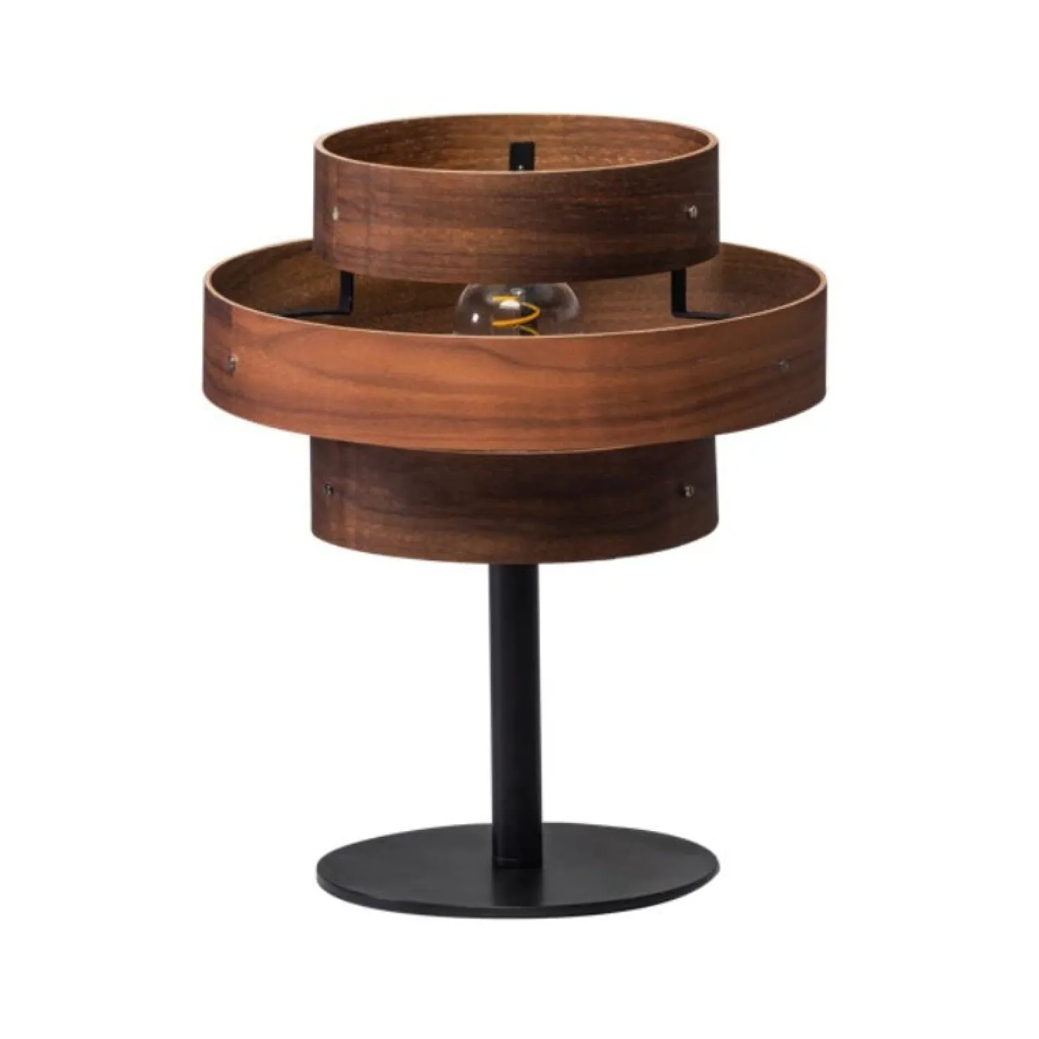 Trading Lighting Tafellampen|Jupiter 1-lichts Tafellamp Walnoot