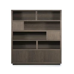 Eleonora Vakkenkasten|Boekenkasten|Kabinet Helsinki Bruin 200x220cm