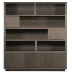 Eleonora Vakkenkasten|Boekenkasten|Kabinet Helsinki Bruin 200x220cm
