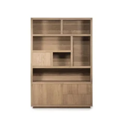 Eleonora Vakkenkasten|Boekenkasten|Kabinet Helsinki Lichtbruin 150x220cm
