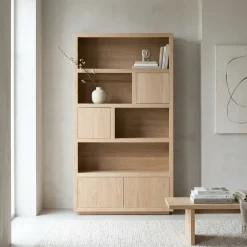Eleonora Vakkenkasten|Boekenkasten|Kabinet Helsinki Naturel 120x220cm