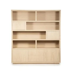 Eleonora Vakkenkasten|Boekenkasten|Kabinet Helsinki Naturel 200x220cm