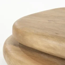 By Boo Salontafels|Kabo Salontafel set Mangohout lichtbruin 100cm