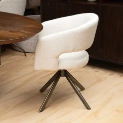 Vellori Design Eetkamerstoelen|Kanda Eetkamerstoel - tyler cream 11 Venus 360 anodic bruin