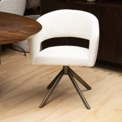 Vellori Design Eetkamerstoelen|Kanda Eetkamerstoel - tyler cream 11 Venus 360 anodic bruin