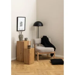 Nordhavn Fauteuils|Karoa Fauteuil Beige Hout