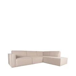 Label51 Hoekbanken|Loungebanken|Kay Bank 5-zits Naturel Boucle Rechts