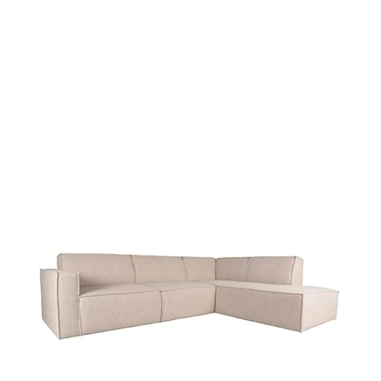 Label51 Hoekbanken|Loungebanken|Kay Bank 5-zits Naturel Boucle Rechts
