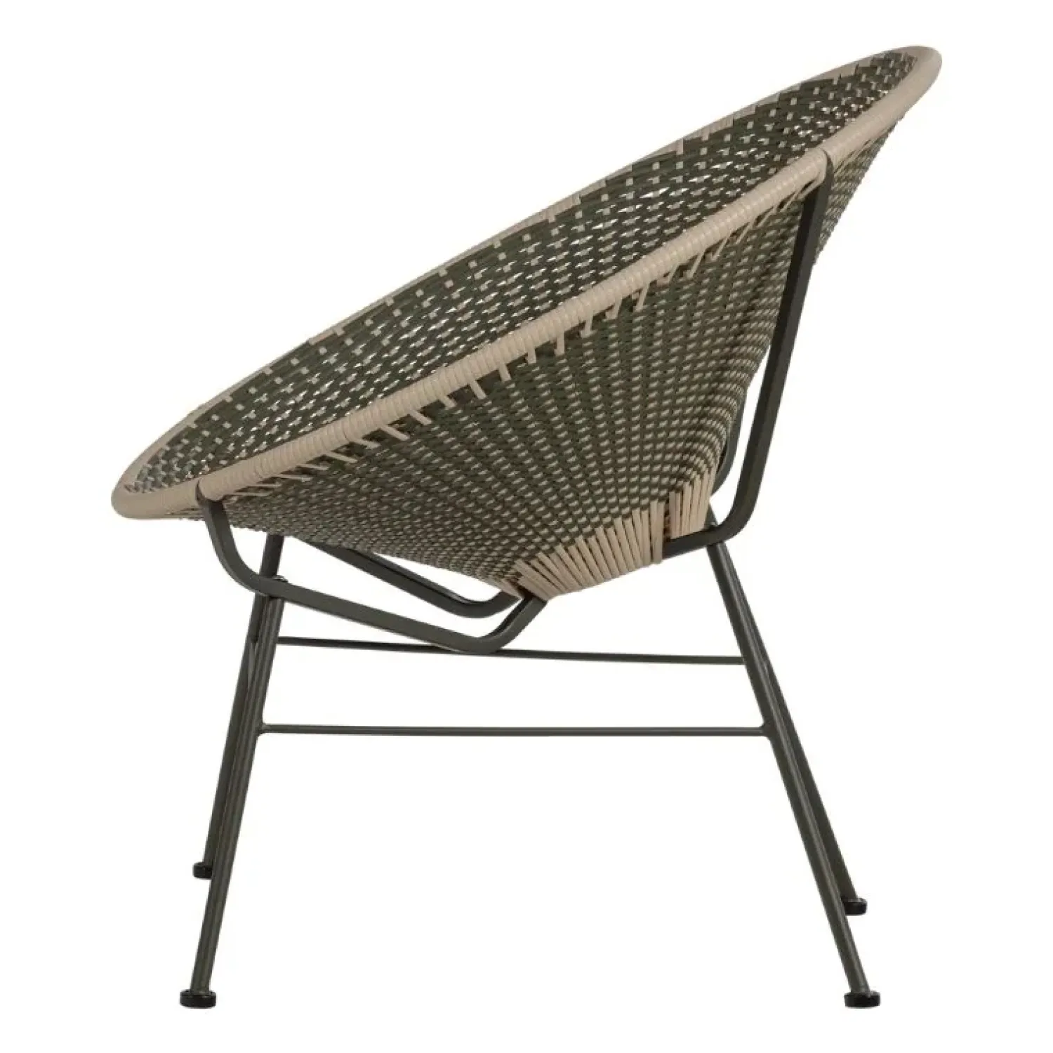 WOOOD Tuinstoelen|Kazoun Tuin loungestoel wicker groen