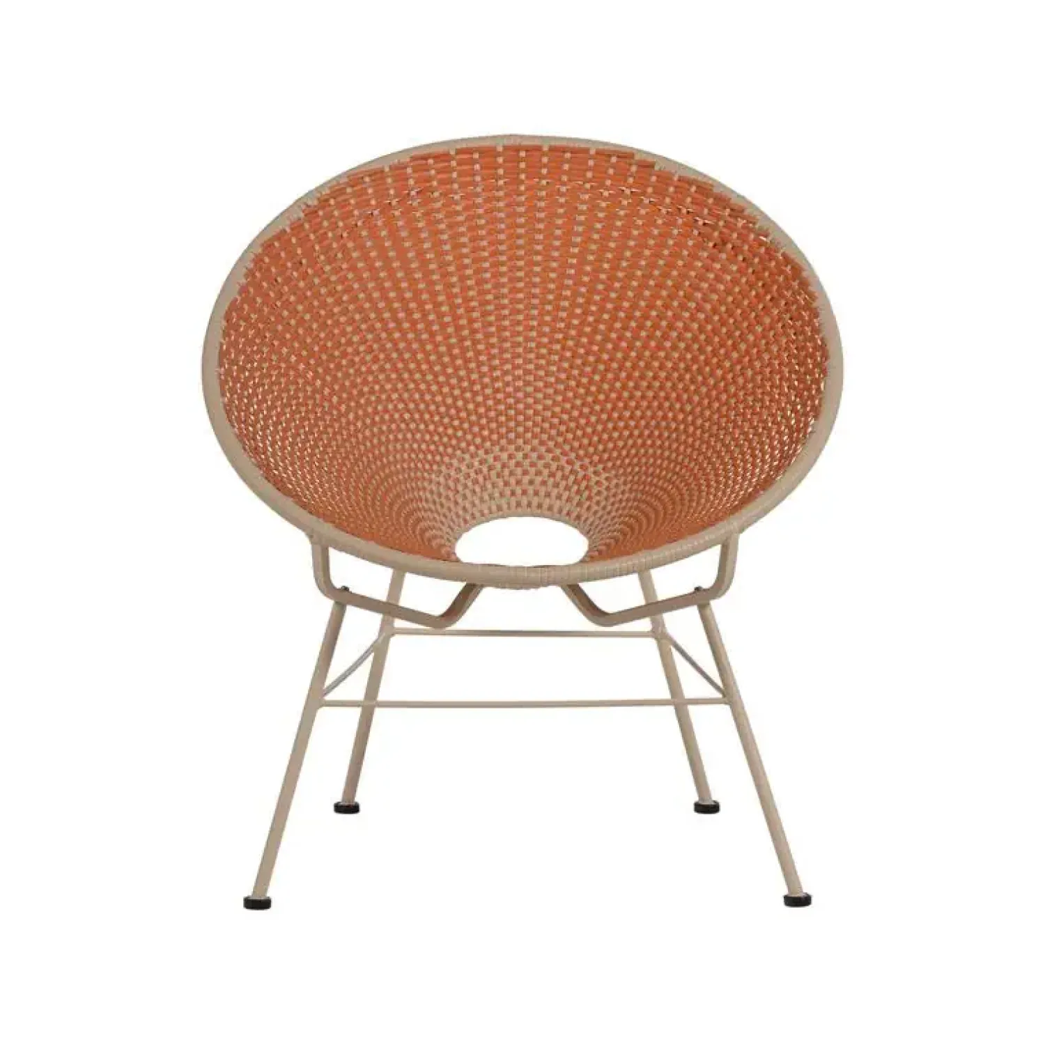 WOOOD Tuinstoelen|Kazoun Tuin loungestoel wicker oranje
