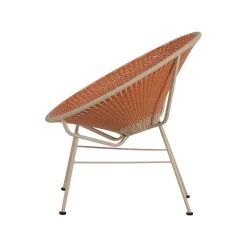 WOOOD Tuinstoelen|Kazoun Tuin loungestoel wicker oranje