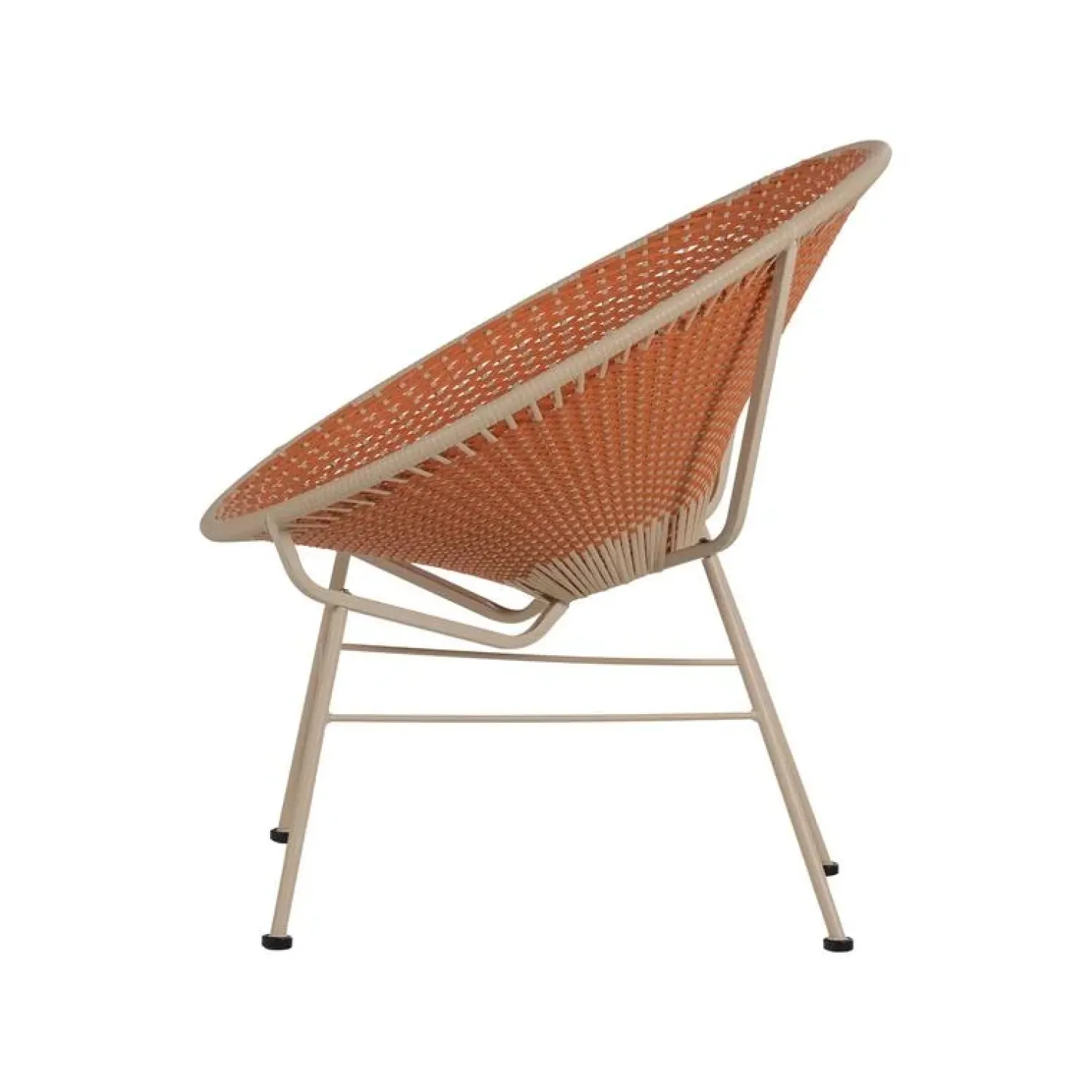 WOOOD Tuinstoelen|Kazoun Tuin loungestoel wicker oranje