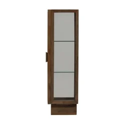 WOOOD Wandkasten|Industriele Kasten|Kella 1-deurs kast mangohout bruin 40cm