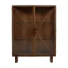 WOOOD Wandkasten|Industriele Kasten|Kella 2-deurs kast mangohout bruin 100cm