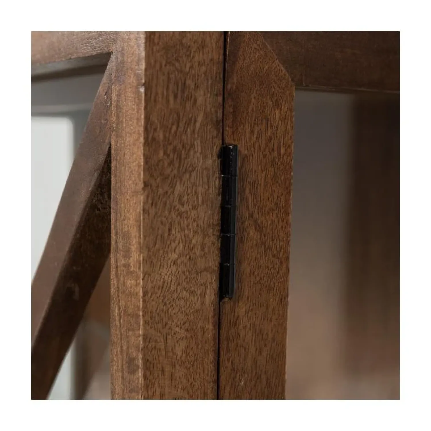WOOOD Wandkasten|Industriele Kasten|Kella 2-deurs kast mangohout bruin 100cm