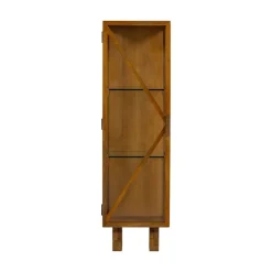 WOOOD Wandkasten|Industriele Kasten|Kella 1-deurs kast mangohout naturel 40cm